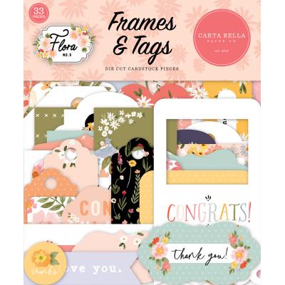 Carta Bella Flora No. 5 Die Cuts- Frames & Tags